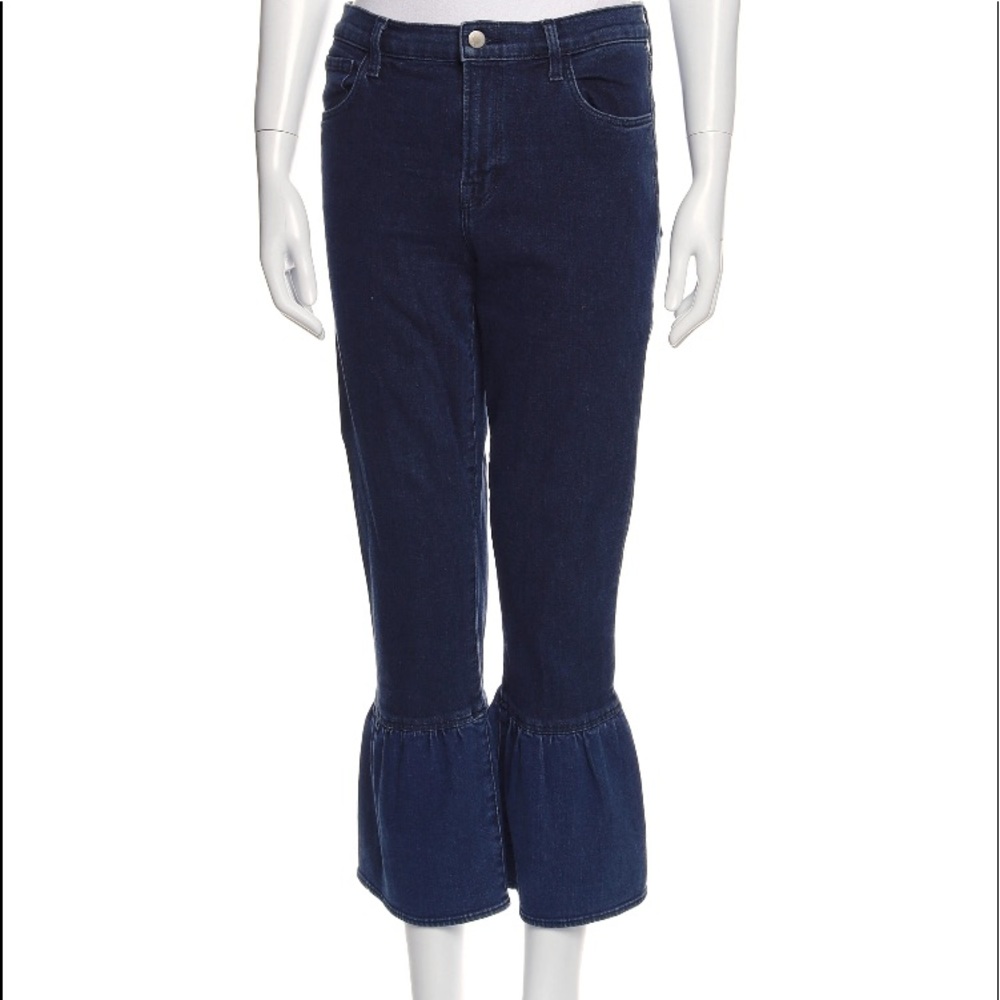 J.Brand Rubi High Rise Crop With Frill Jeans